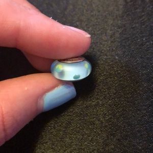 Glass Pandora charm (two cracks shwon in pictures)